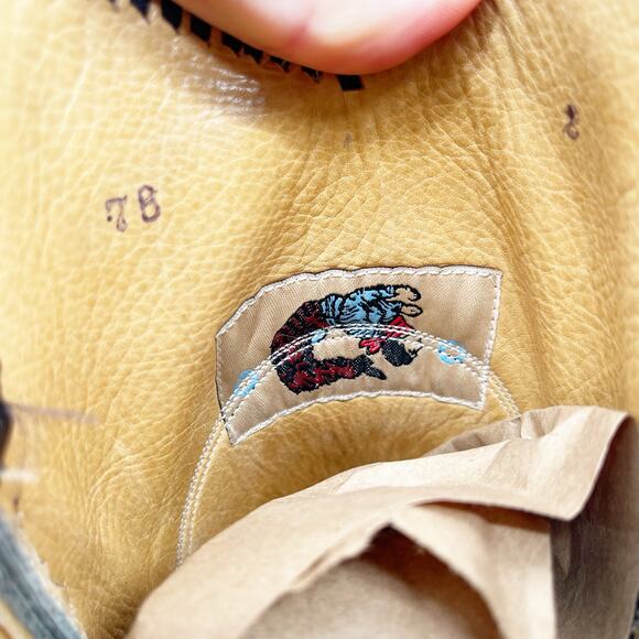 Liberty Boot Co. Vintage Women’s 7 Black Bucking Bronco Tooled Snip Toe Boots - Picture 12 of 14